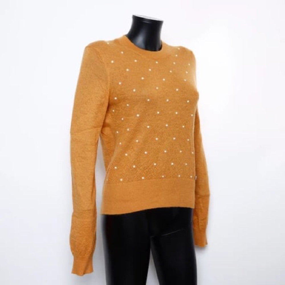 Authentic CHANEL cashmere knit caramel faux pearls sweater 🍂 - Picture 3 of 15